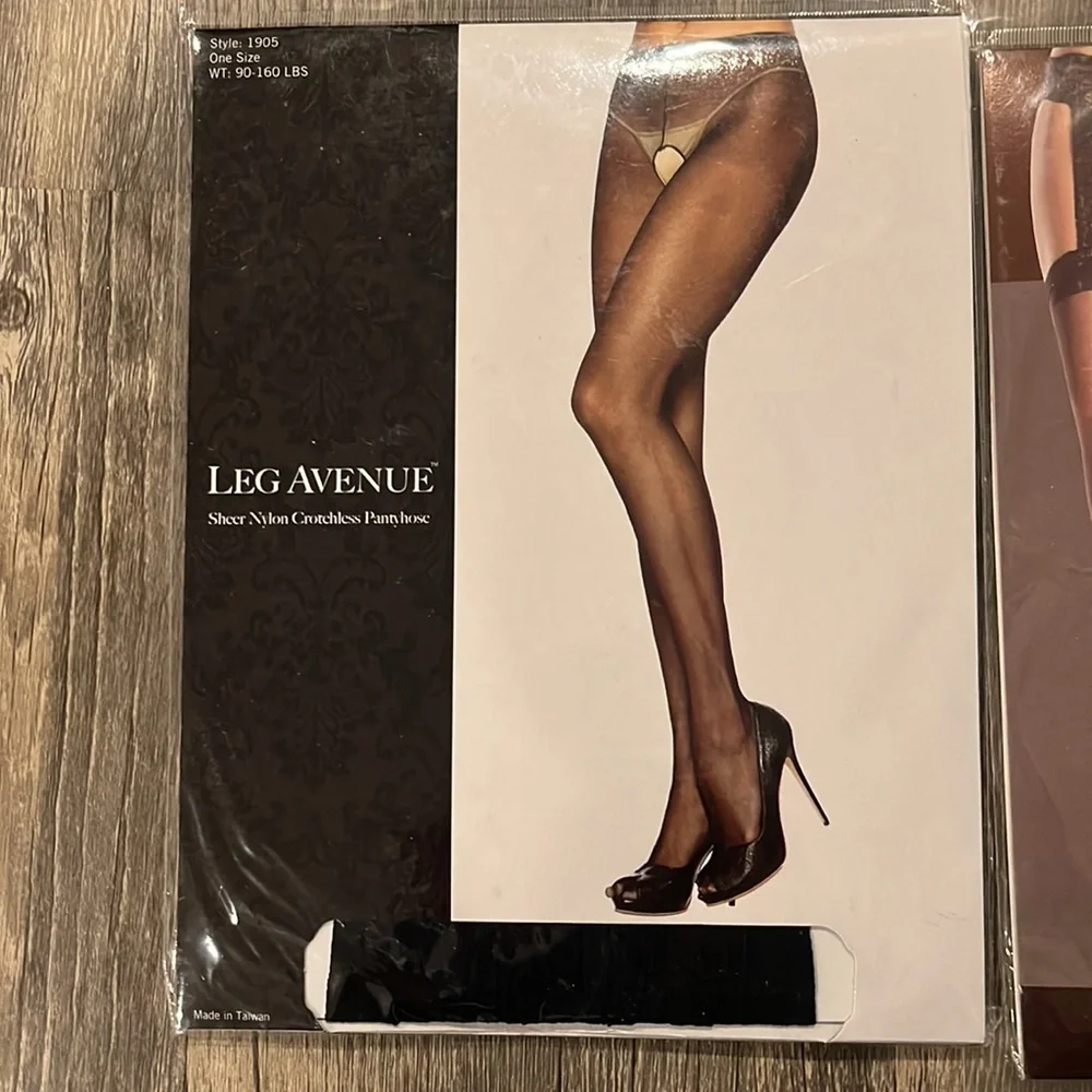Leg Avenue assortment of stocking and hosiery pantyhose garterbelt